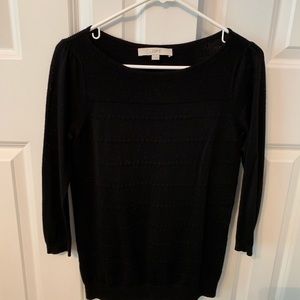 Loft black pullover sweater